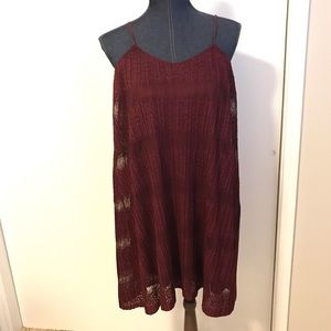 Maroon Lacy Dress